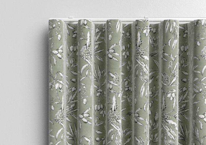 Aviary Velvet, Spruce - Made to Measure Curtain - Image 13